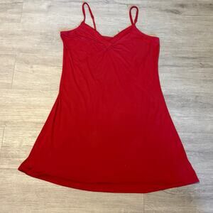 Pajamagram Red Camisole Slip 1X Plus Size Spaghetti Strap NWOT